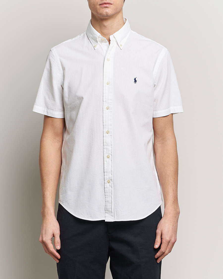 Polo Ralph Lauren Seersucker Short Sleeve Shirt White