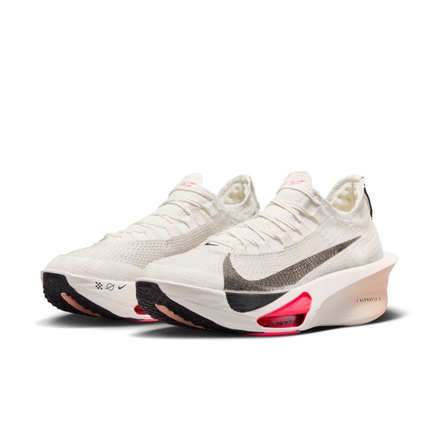 Nike Chaussures de Running Alphafly 3 - Blanc Cassé/Noir/Rouge foncé