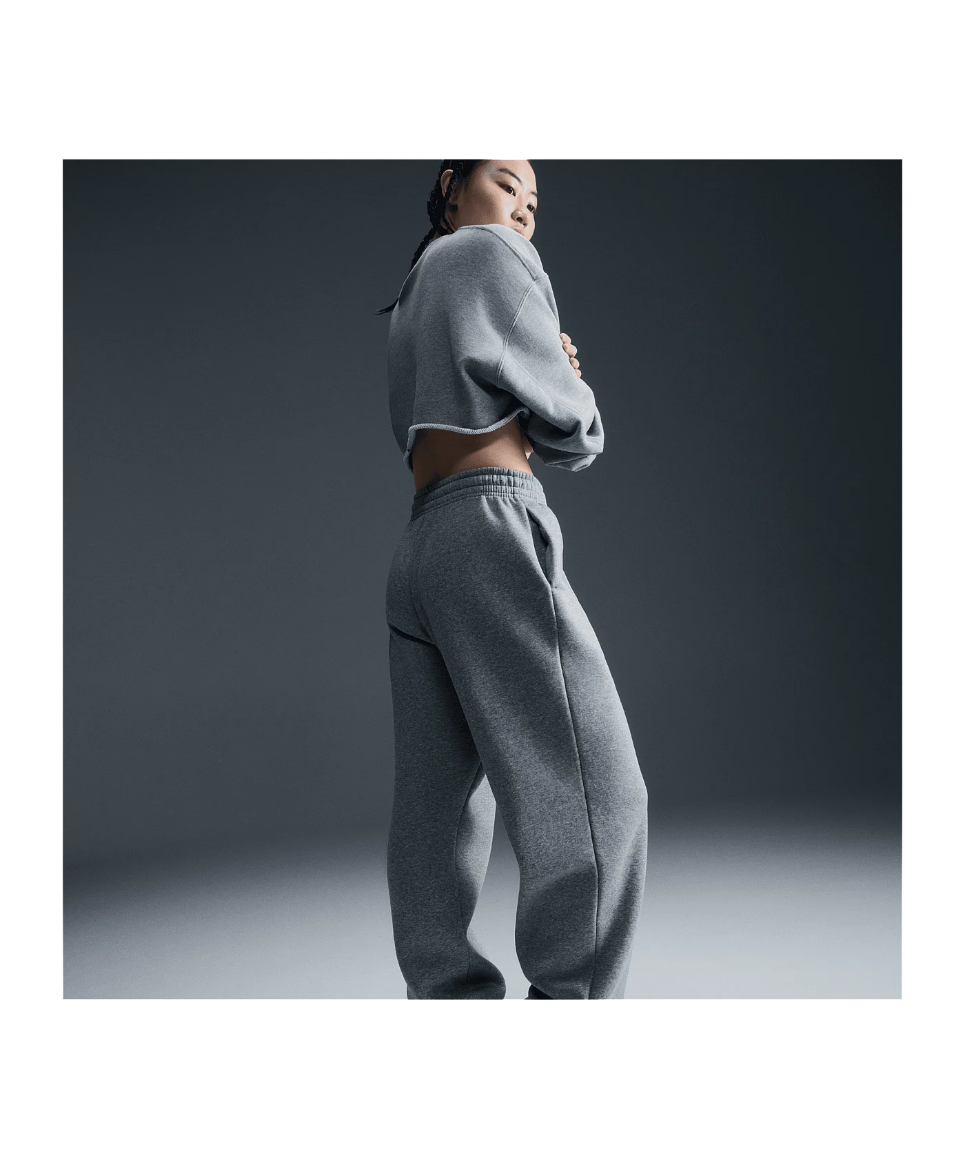 Nike Phoenix 2 Fleece Jogginghose Damen Grau F063