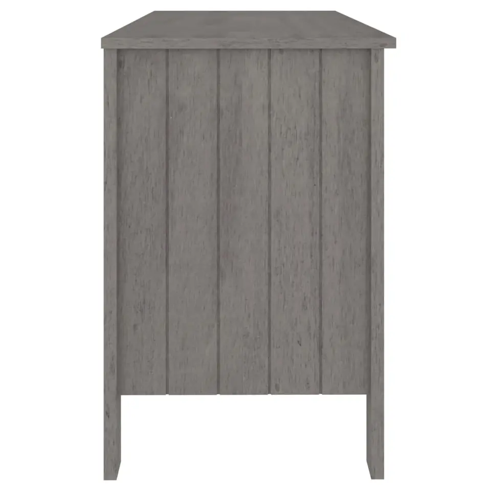 vidaXL - Bureau - Grijs - Grenenhout