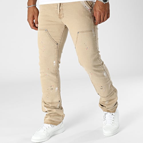 Jean Flare Camel Clair