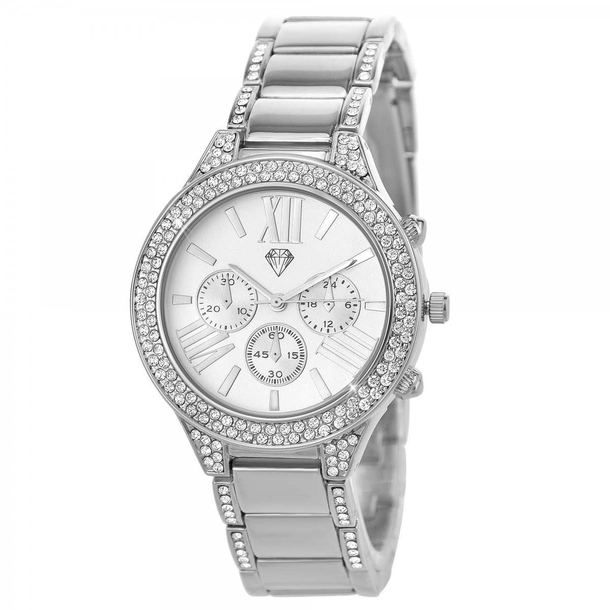 Montre Angelina élégante ornée de Cristaux scintillants SC Crystal