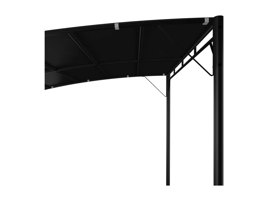 Auvent pare-soleil de jardin 3x3x2,55 m Anthracite