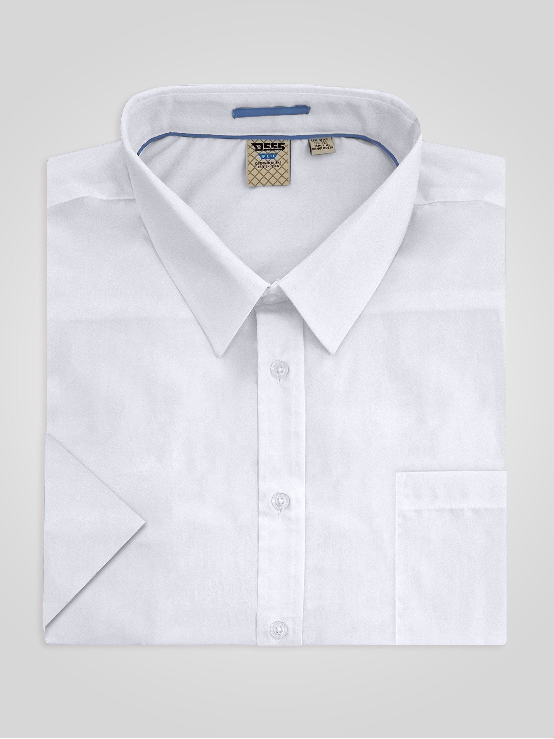 Wit - D555 Aeron Short Sleeve Easy Iron Classic Regular Shirt With Chest Pocket