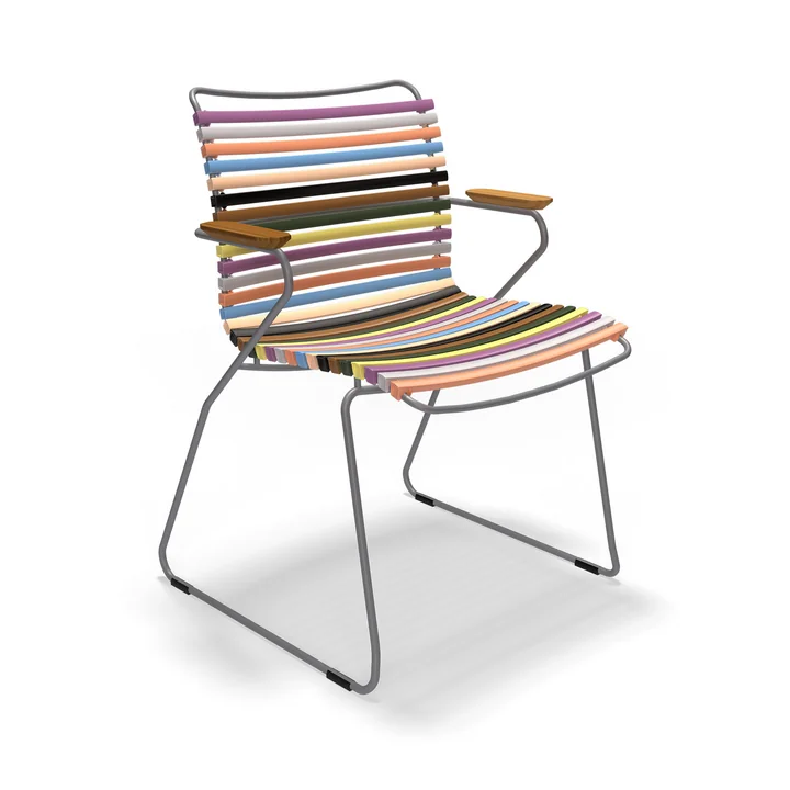 HOUE - CLICK Outdoor Dining Armlehnstuhl mit niedriger Lehne, multi color 1
