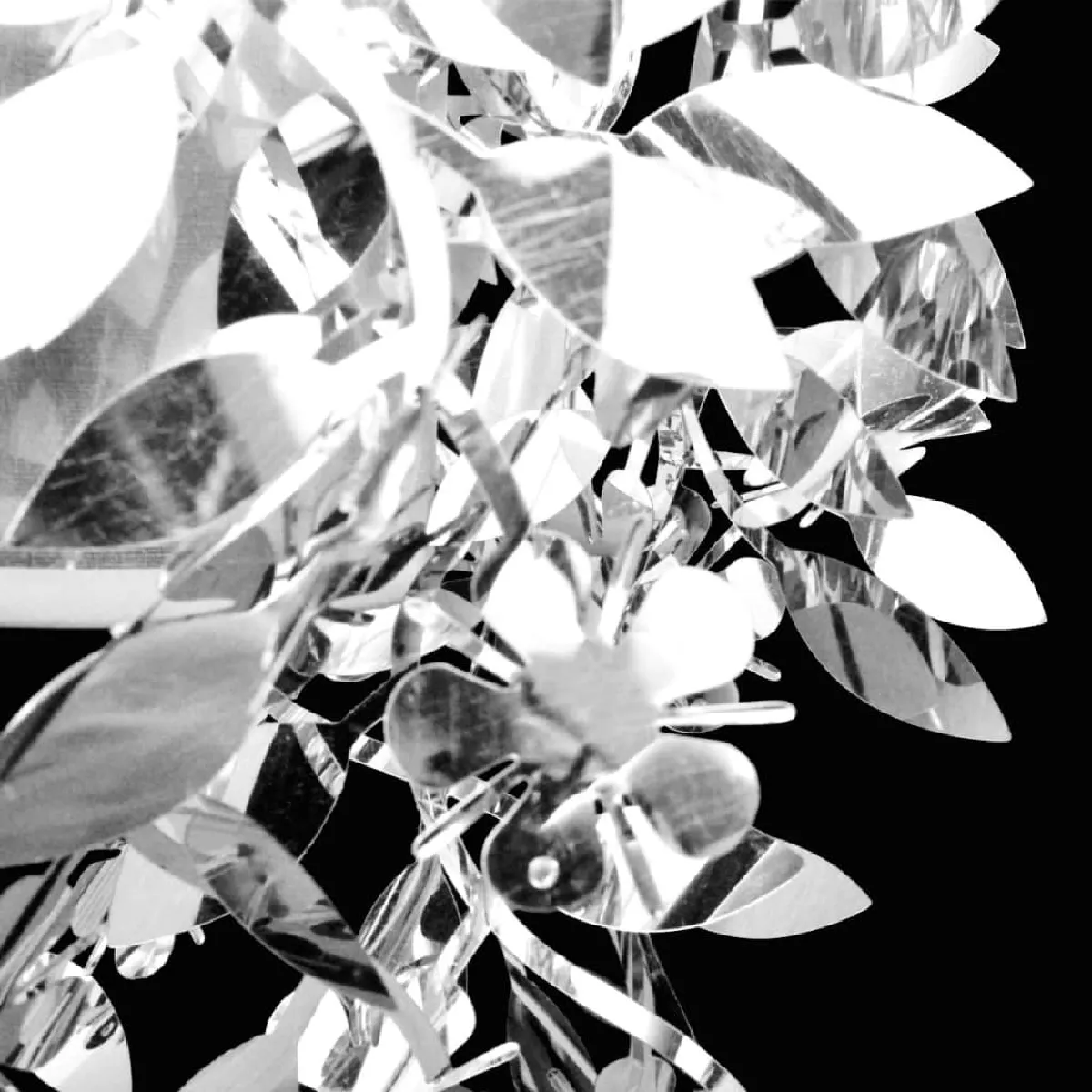 vidaXL Feuilles Paillette Argenté
