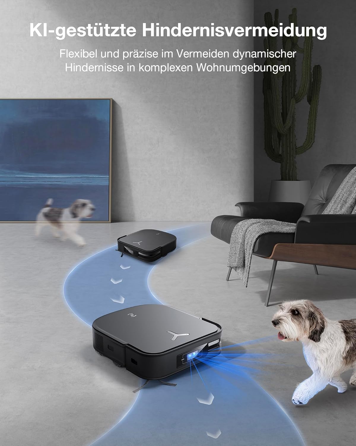 ECOVACS DEEBOT X2 Combo Saugroboter mit Wischfunktion 8700Pa mit Handstaubsauger, doppelte automatische Leerung, 15mm Mopp-Hebesystem, selbstreinigender Roboterstaubsauger, Heißwasser-Moppreinigung