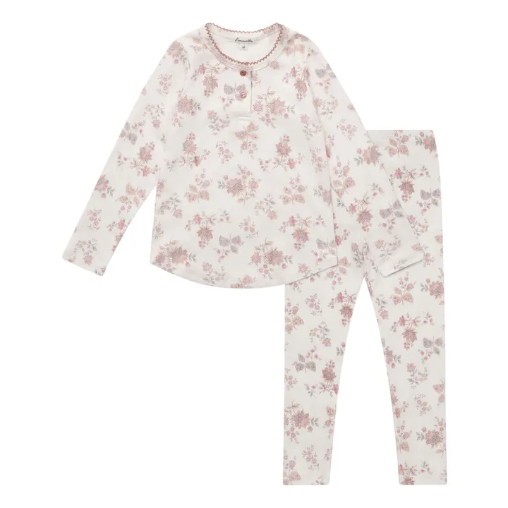 Louisiella Pyjama Poenia Fleuri | Vieux Rose