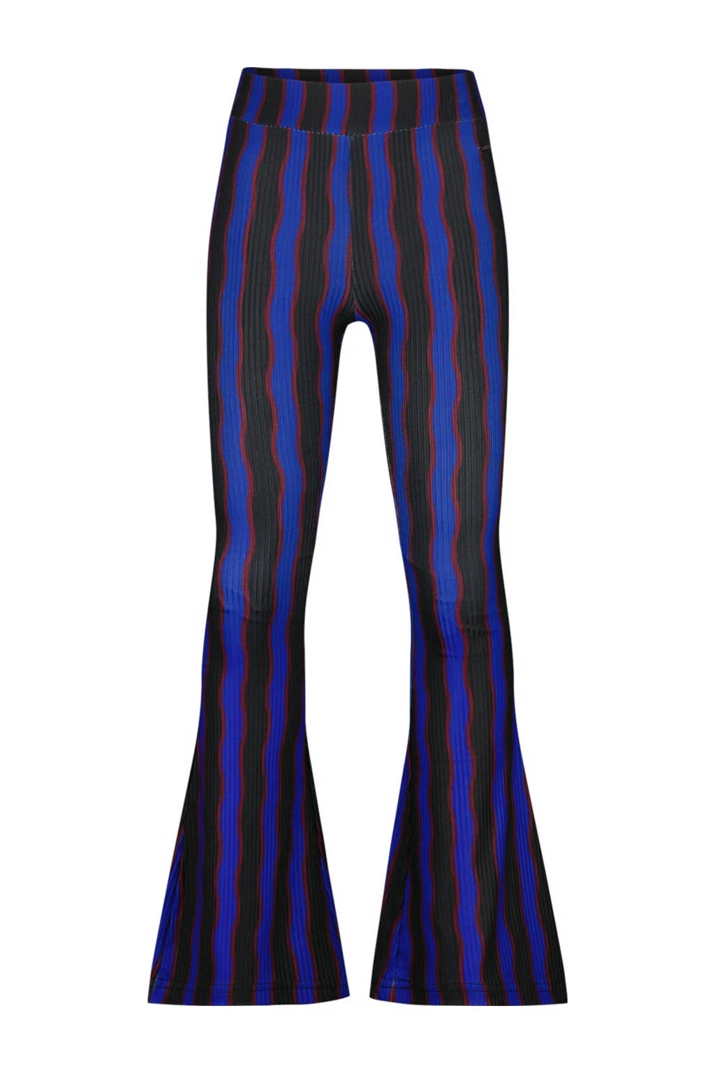 Raizzed flared flared broek zwart