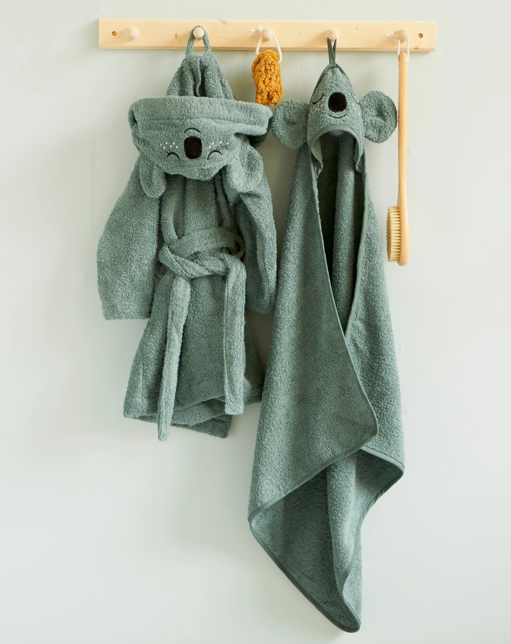Bademantel KOALA in sea grey