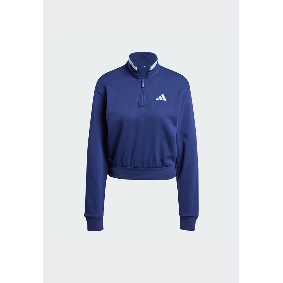Adidas Veste de survêtement courte molleton à quart de zip Essentials Color Pop