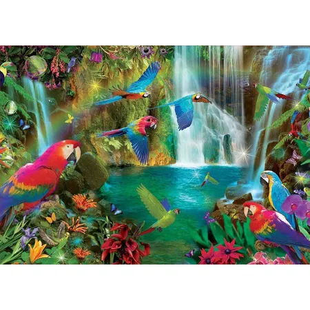 Educa Puzzle Tropische Papageien, 1000 Teile