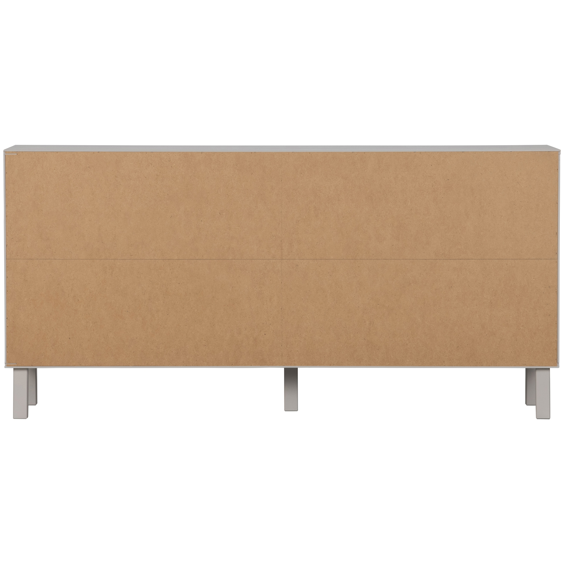Kommode MADU 160 x 56 cm cloud grey/goldfarbig