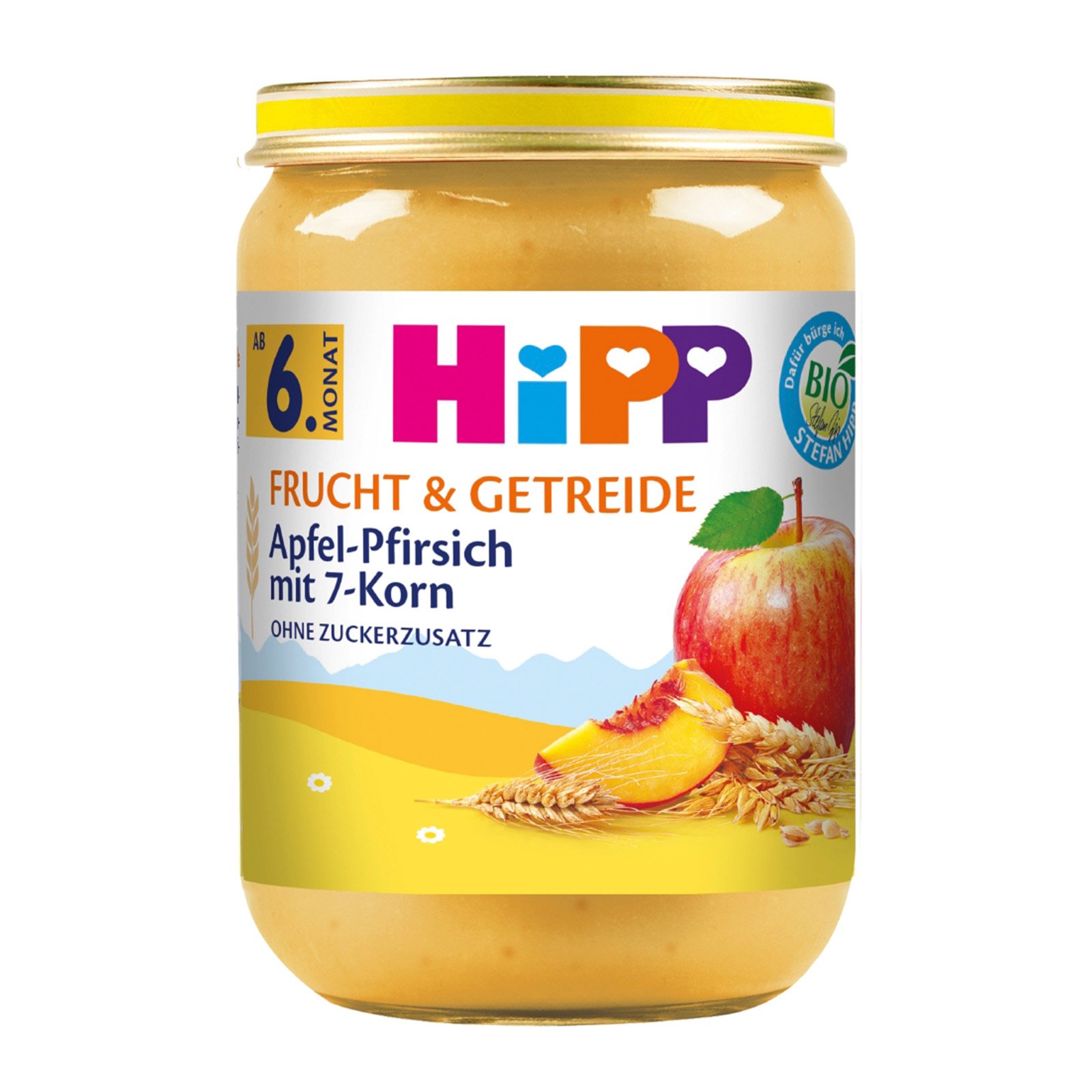 Hipp Apfel-Pfirsich mit 7-Korn