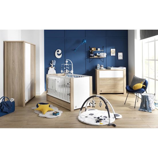 Antonin Lit évolutif   Bois / Blanc        70 x 140 cm   de               Sauthon Baby's Sweet Home