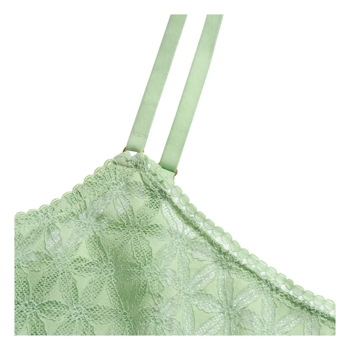 Icone Brassière Marcia Dentelle Italienne | Vert pistache
