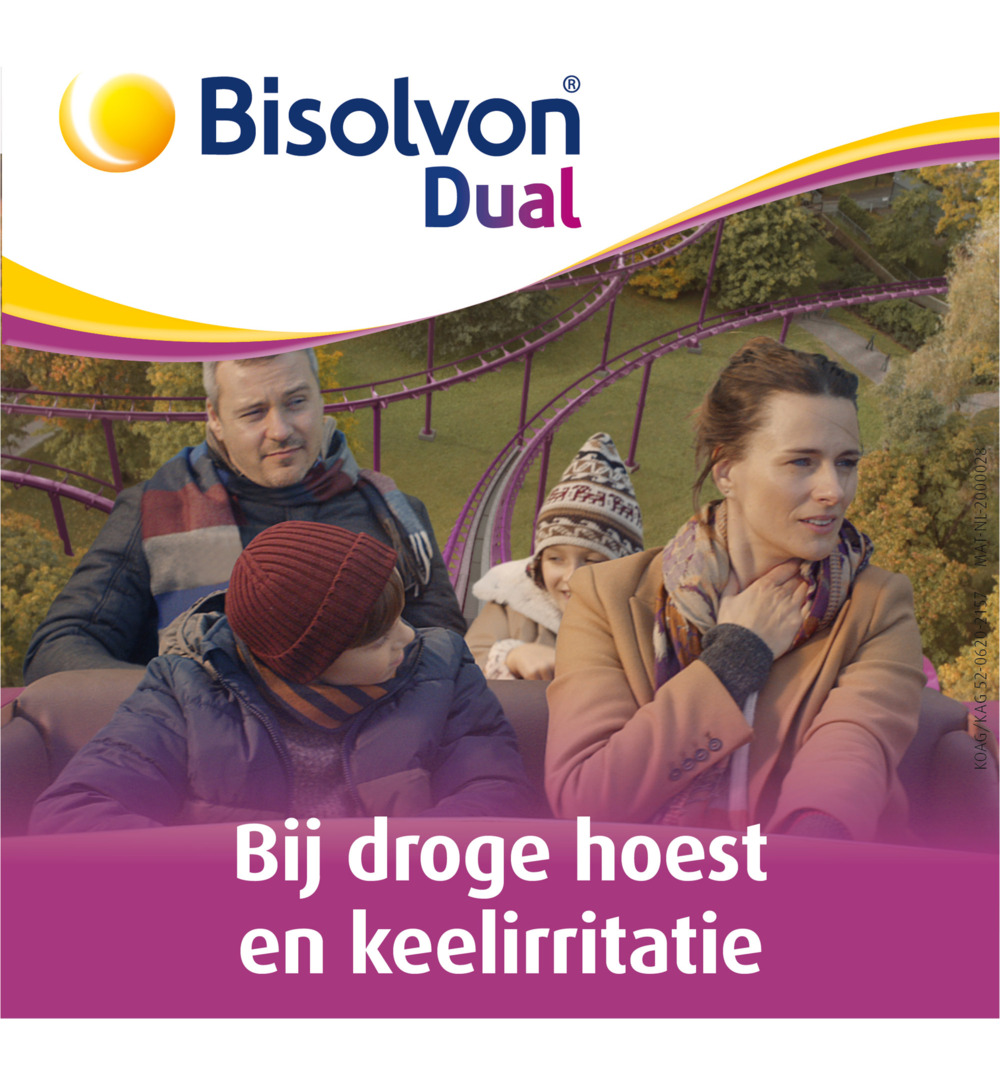 Bisolvon Dual droge hoest/keelirritatie siroop (100 ml)