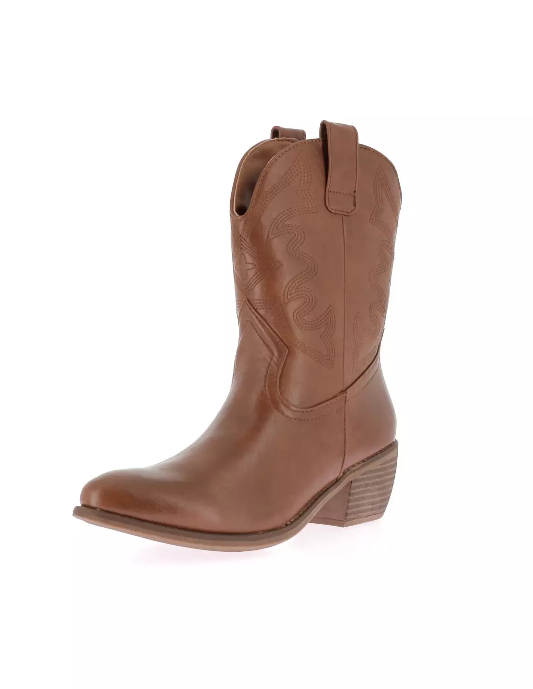 CLAUDIA GHIZZANI 2TT0821401 - Bottes COGNAC-PU