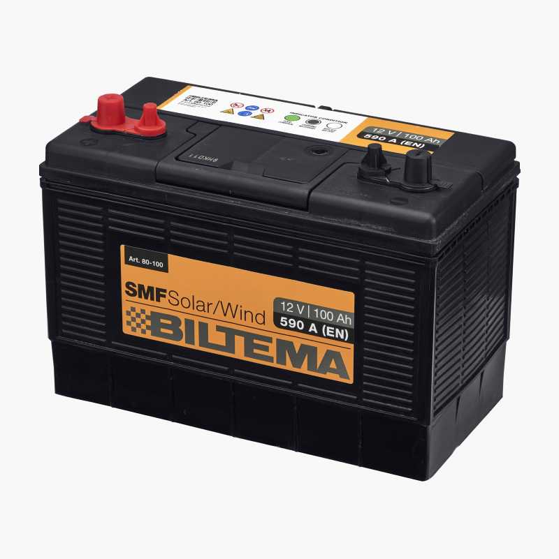 Fritidsbatteri, 12 V, 100 Ah