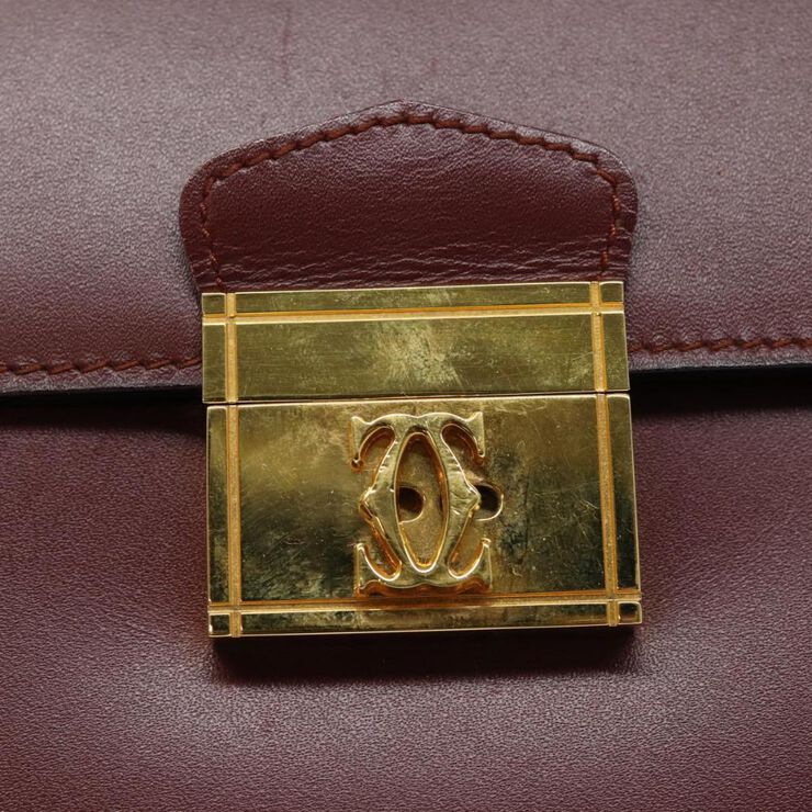 Cartier Vintage Cartier Briefcase Burgundy