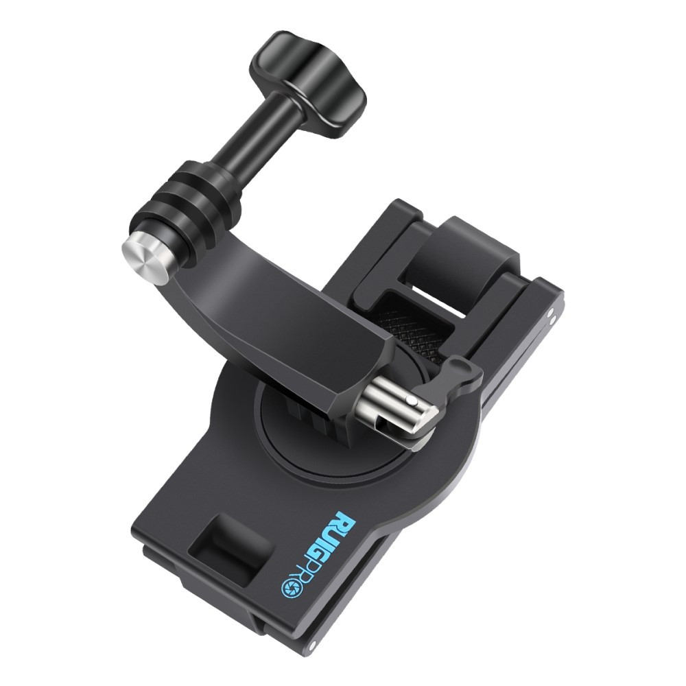 GoPro Adapter Halterung für Schultergurt am Rucksack - Schwarz