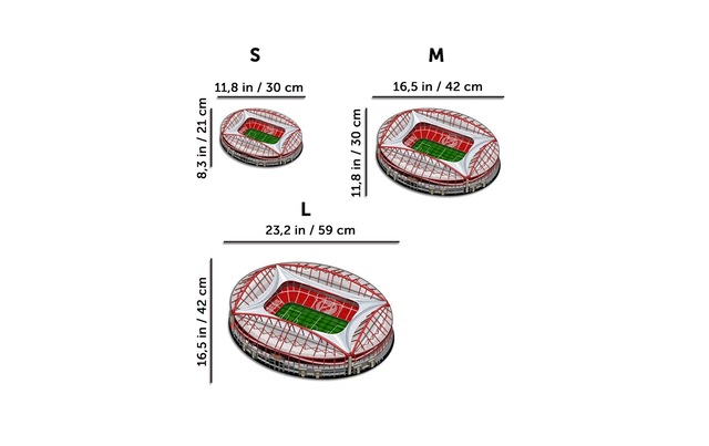 Puzzle »Iconic SL Benfica Stadium« Holzart: Birke (Herkunftsland: China)