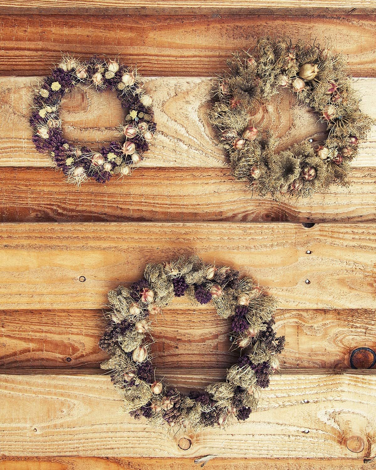 (Ø20cm) Rattan Ring DIY Hygge Lifestyle Deko Kranz für Blumen - Braun