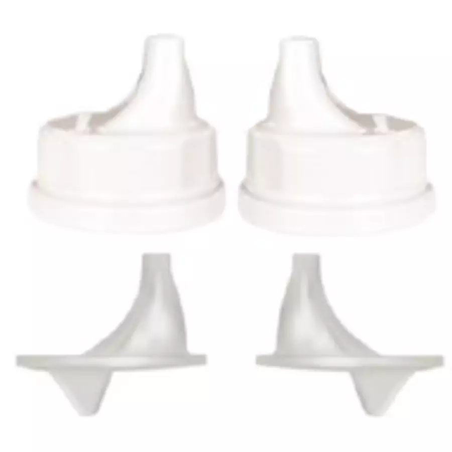 lifefactory Sippy Caps 2er Set, white