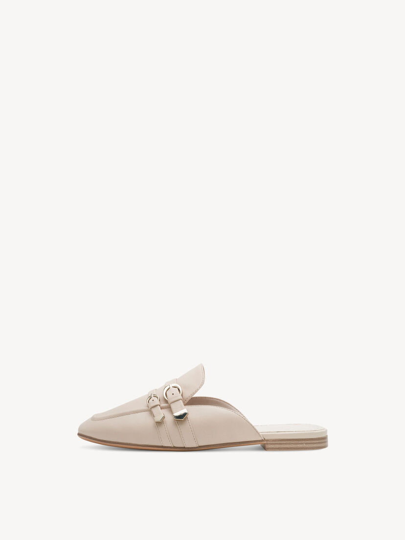 Leren Slipper - beige
