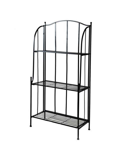 Mega Collections Etagere 3-Laags - Etageres - 60x30x125 cm Zwart
