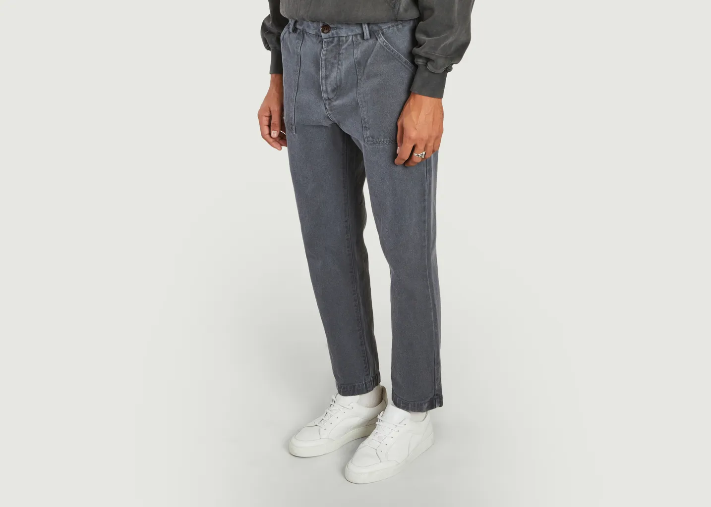 Pantalon fatigue en coton Cuisse de Grenouille