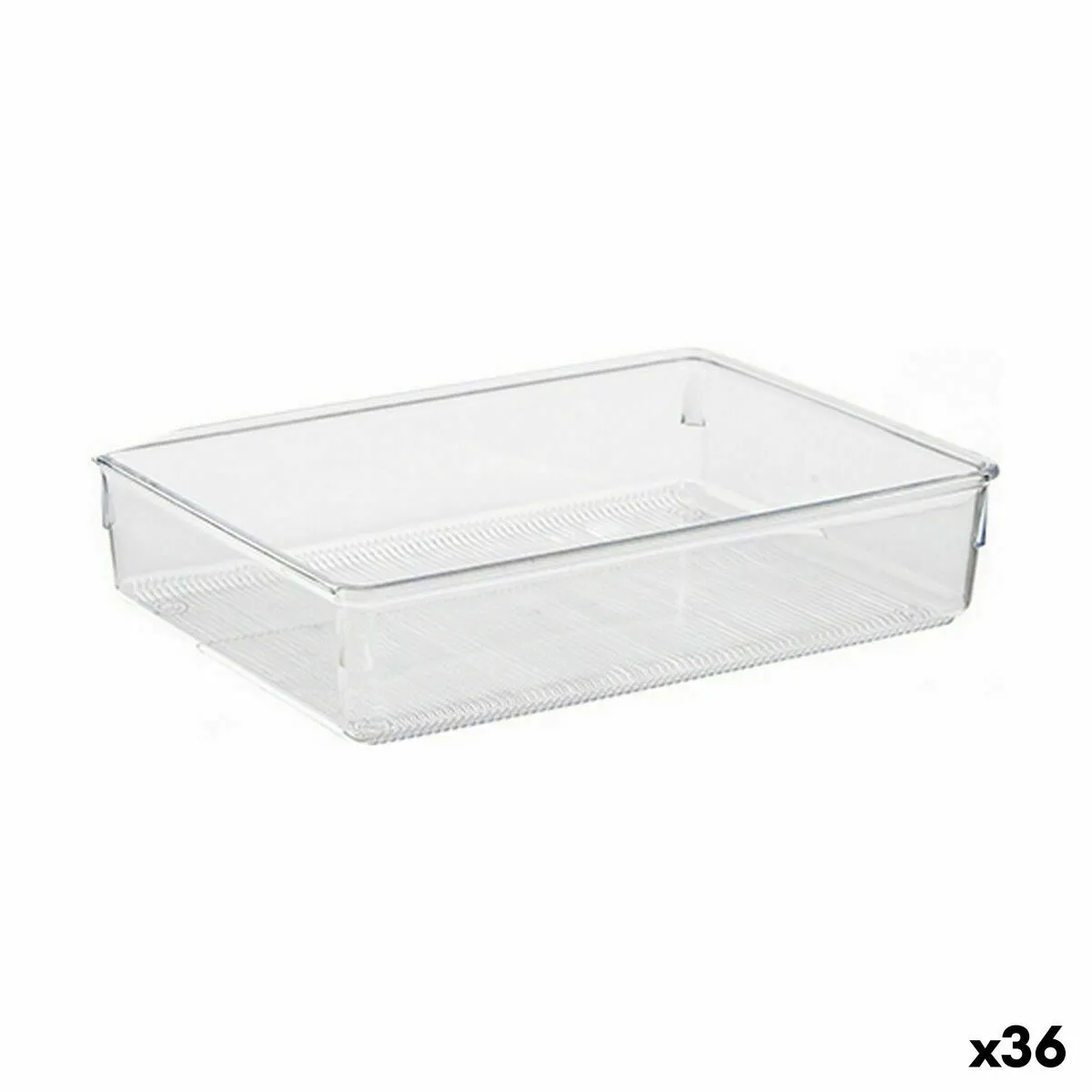 BigBuy Home Organiseur de Tiroirs Polyvalents - Transparent