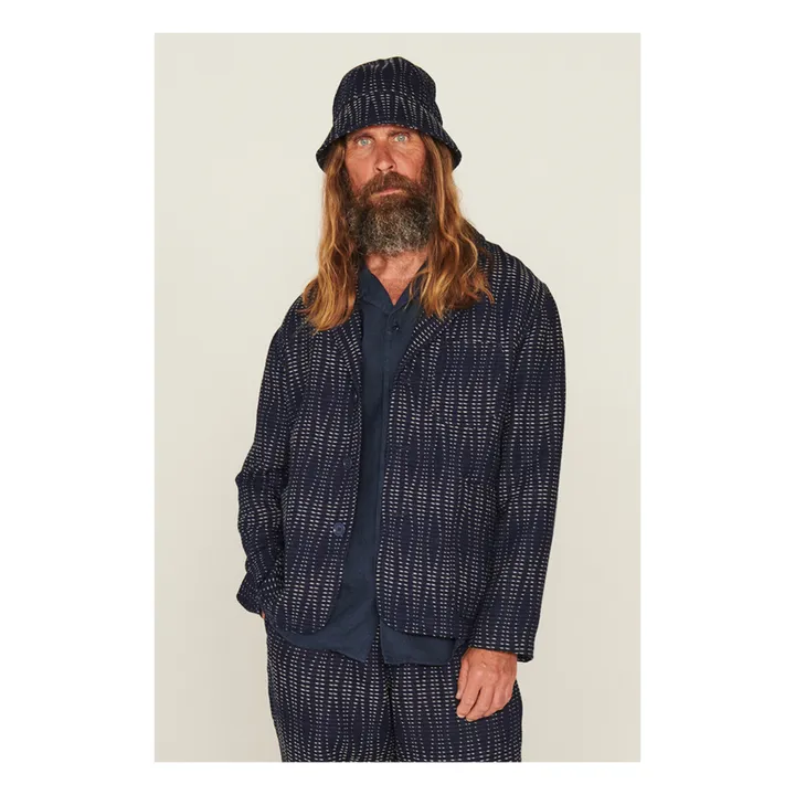 YMC Veste Scuttlers Laine et Coton | Bleu indigo