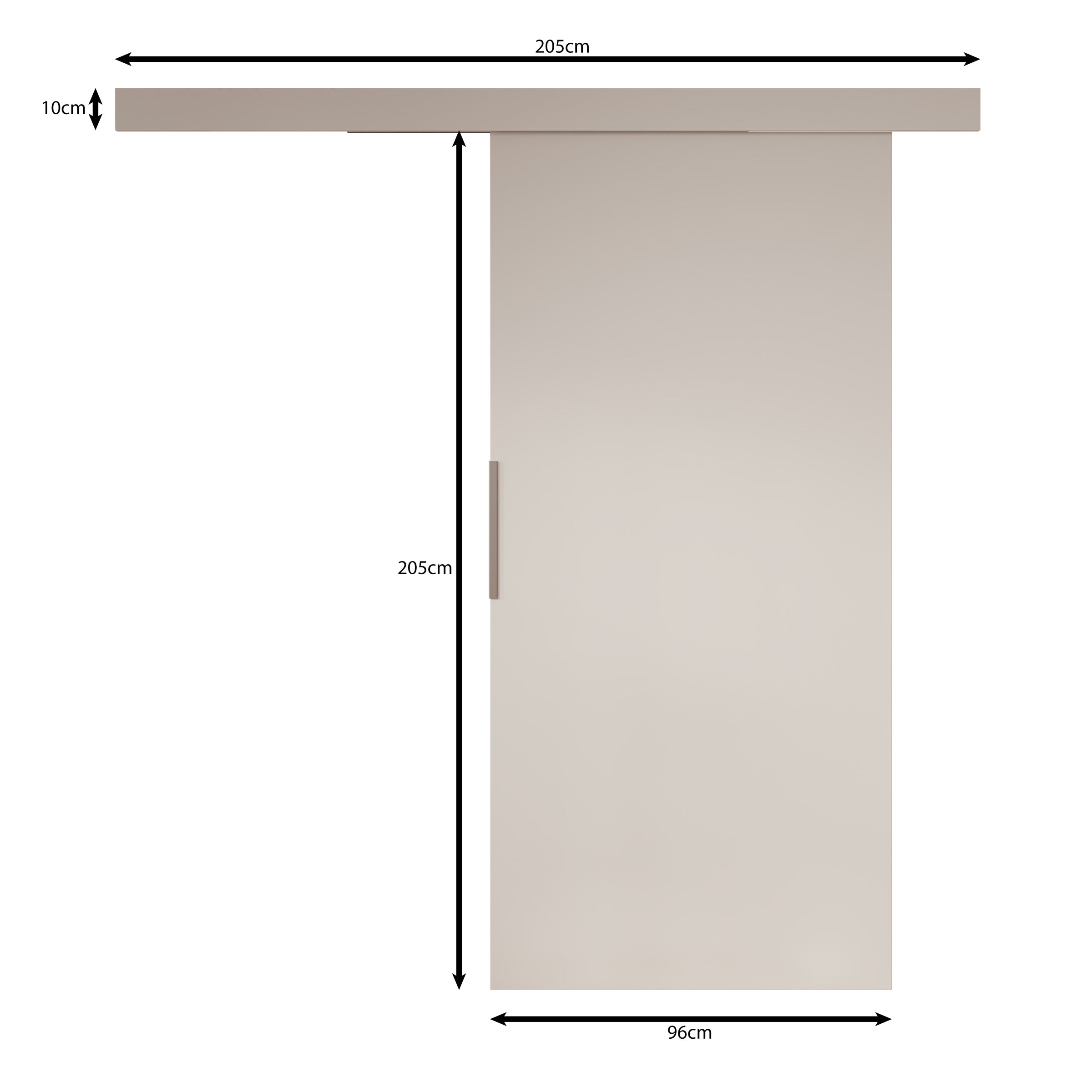 Darian - Schuifdeur - Zwart - 96x205 cm