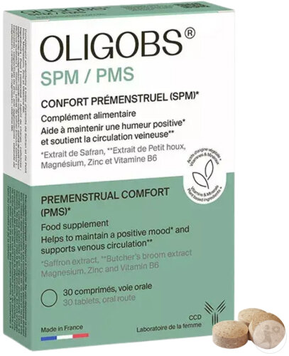 Laboratoire CCD Oligobs SPM Confort Prémenstruel 30 Comprimés