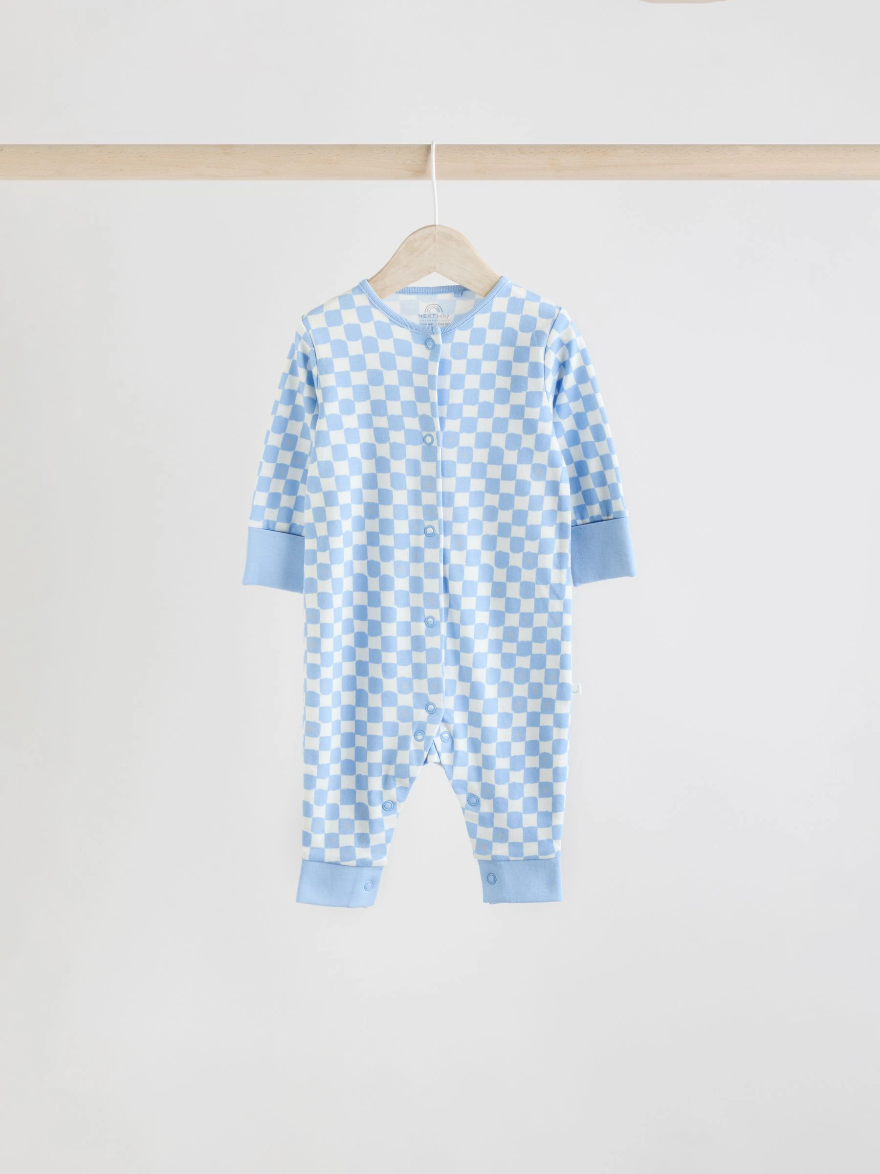 Blauw - Set van 4 voetloze Baby-pyjama's met ster (0mnd -3jr)