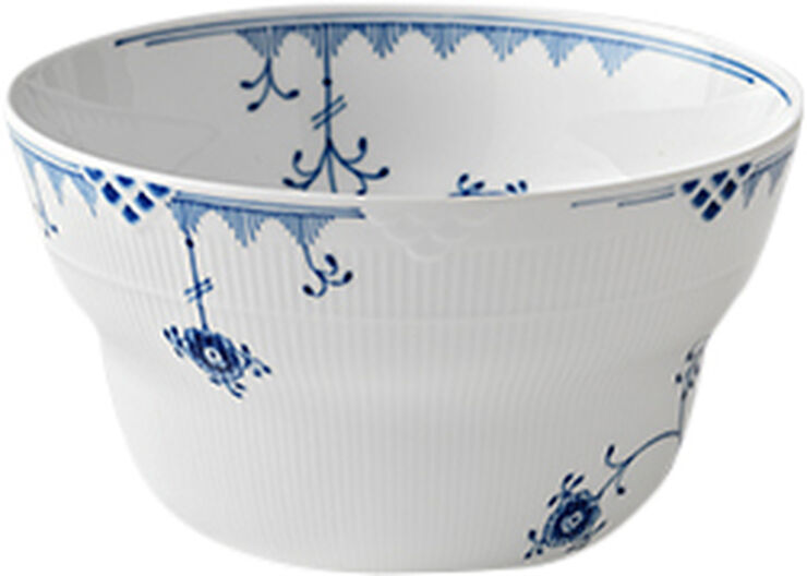 Royal Copenhagen Blå Elements 160 cl. skål Hvid, blå