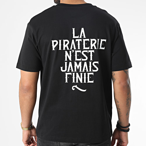 Tee Shirt Oversize Large LPNJF Noir Blanc