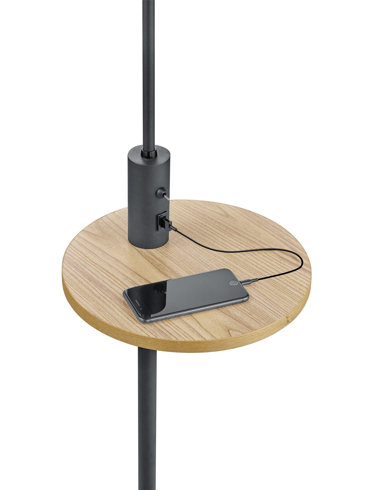 TRIO Retrofit Stehlampe CLAAS mit Tisch und USB