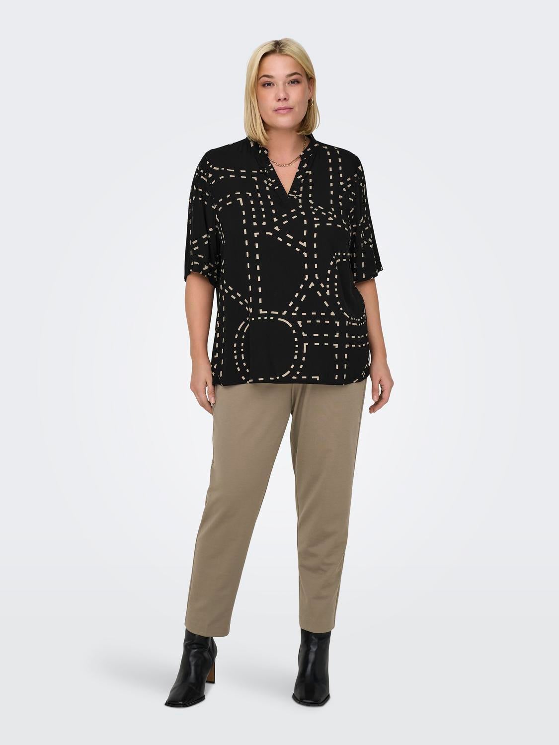 CARPEACH Hohe Taille Ausgestellt Hose Caribou