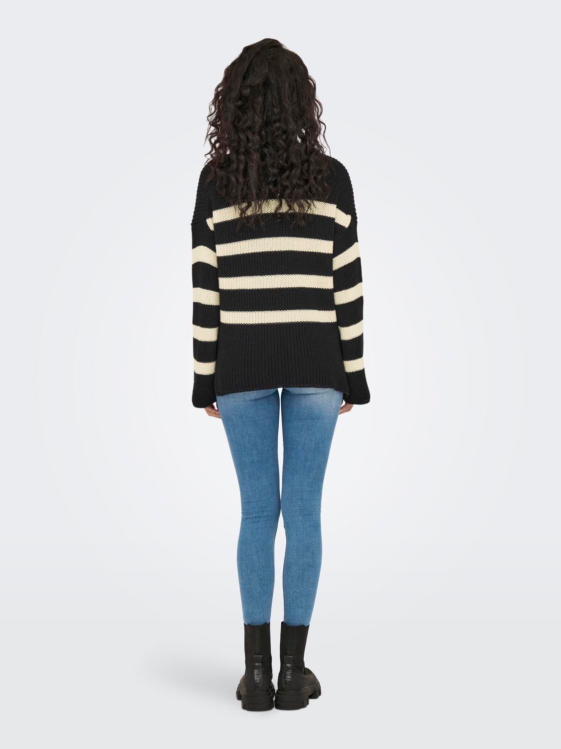 ONLBELLA Strickpullover Black