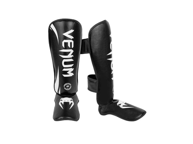 Venum Challenger Standup Shin Guards Schwarz/Weiss, L Schienbeinschoner