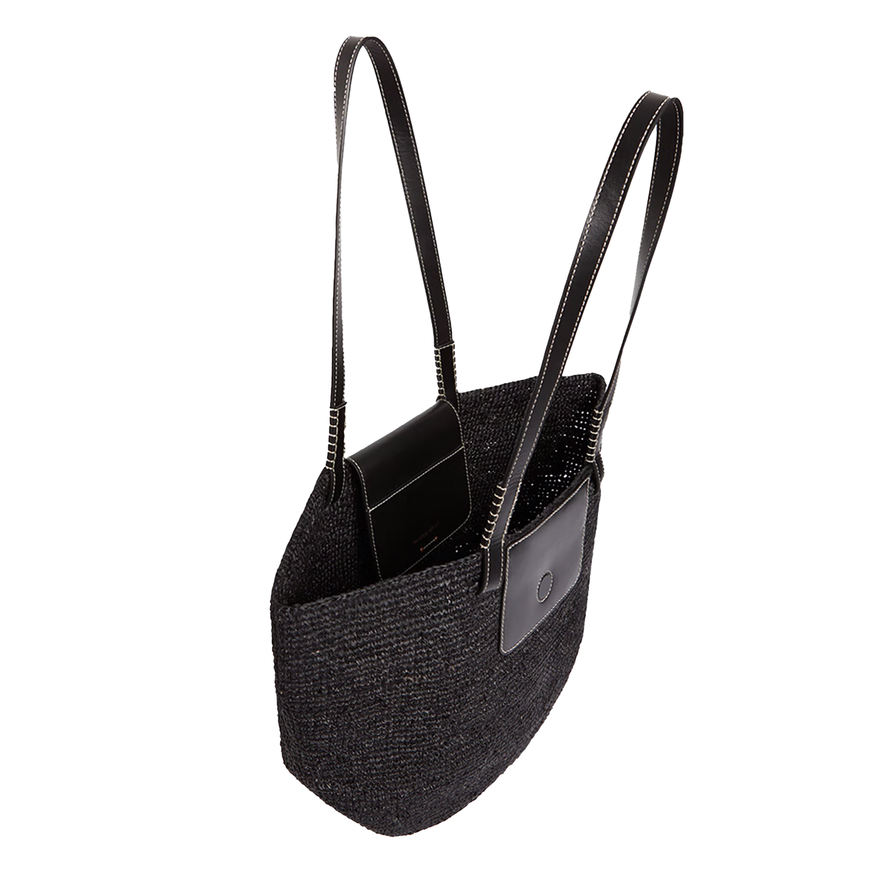 Panier en raphia | Noir