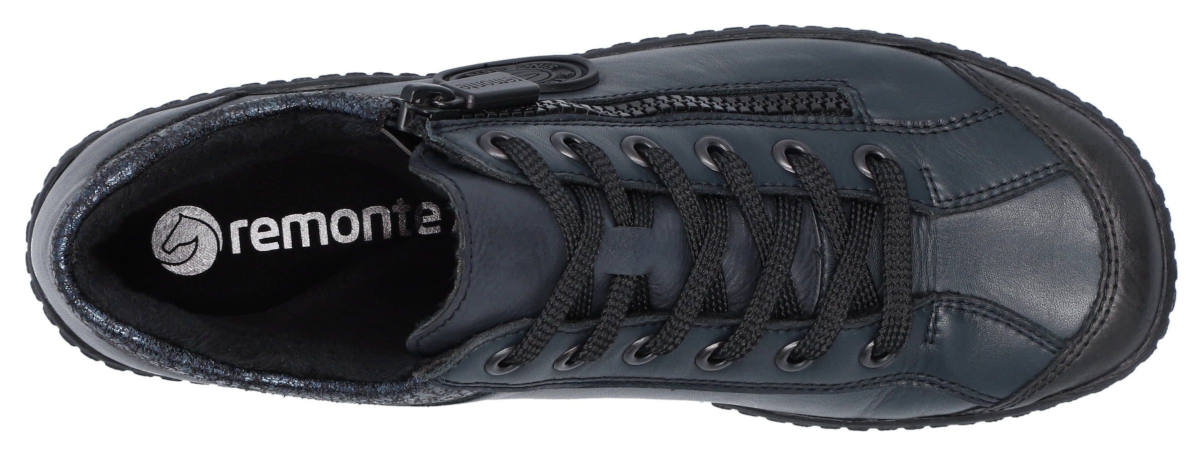 Remonte Schnürboots  , Flats, Komfortschuh, Boots mit seitlichem Reissverschluss