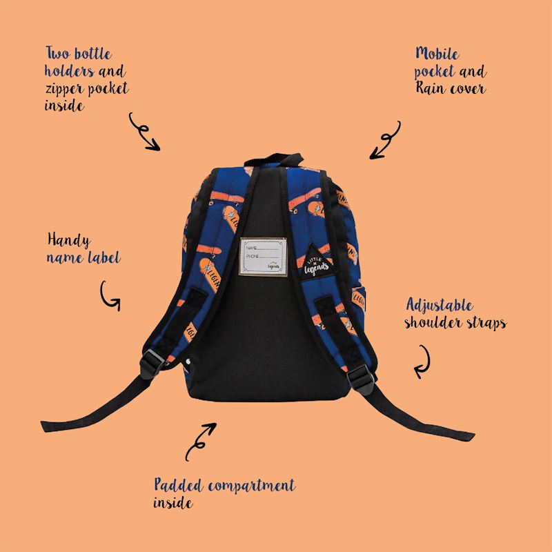 Little Legends Backpack L Skateboard