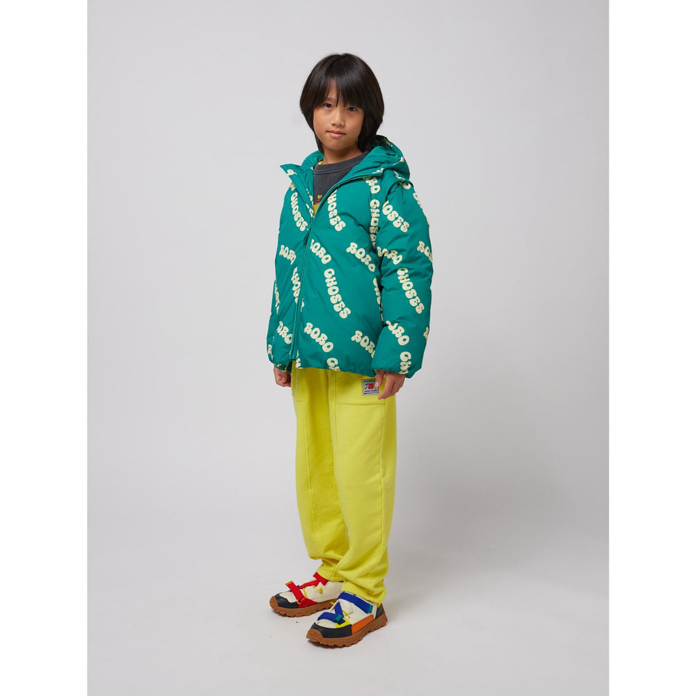 Køb Bobo Choses Green Wavy Bobo Choses All Over Lys Vatteret Anorak