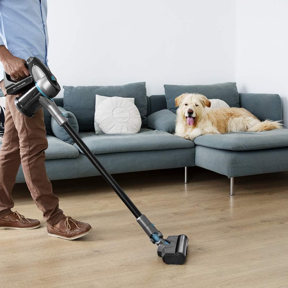 aspirateur balai de 0,8L sans fil 3 en 1 430W bleu noir Cecotec