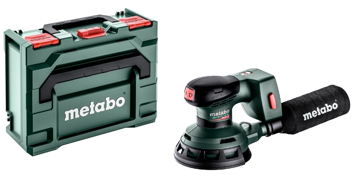 Metabo SXA 18 LTX 125 BL 18V Li-Ion Accu excentrische schuurmachine body in metaBox - 125mm - koolborstelloos - 600146840