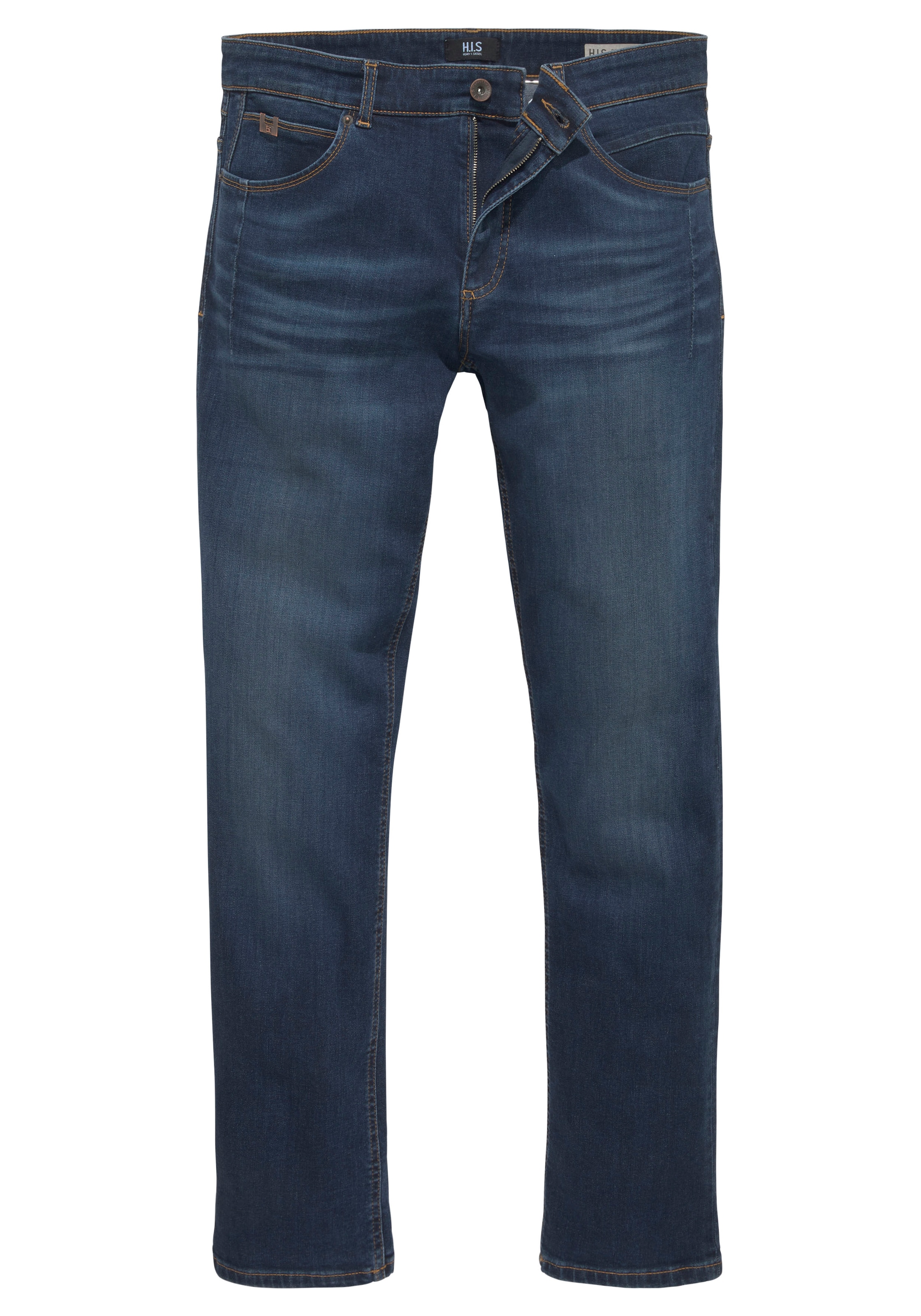 H.I.S Straight-Jeans »DALE«, gerades Bein,  mit Used-Effekten,  niedrige Leibhöhe
