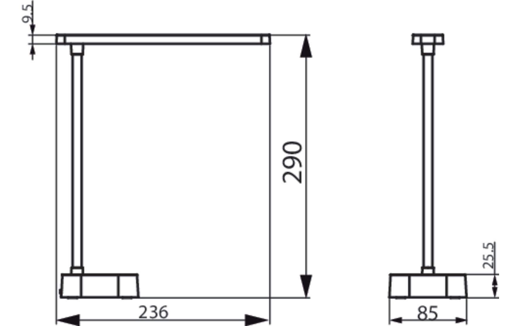 Tilpa Tischleuchte weiss 55 lmLED-Schreibtischleuchte